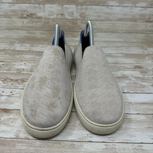 Rothy's The Original Ivory Houndstooth Gray Loafer Slip On Shoes Women's Size 10 - Picture 2 of 7